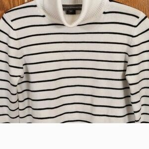 French Connection Striped Turtleneck Sweater Size medium